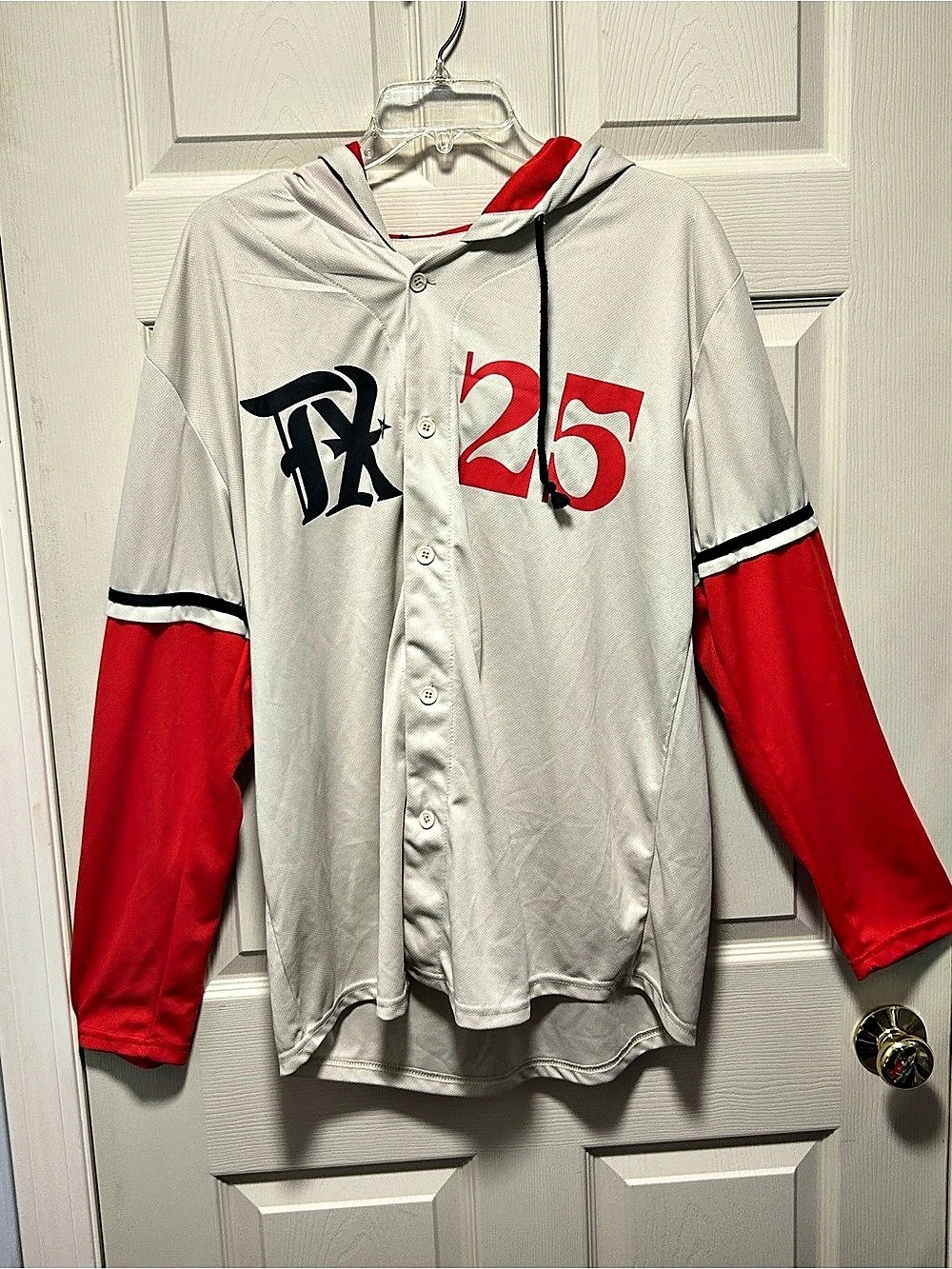 Texas Rangers City Connect Long Sleeve Hoodie Cream 5/2/2025 Size XL MLB
